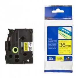 Cinta Negro Sobre Amarillo 36M M X 8M Adhesivo Ind Extra Fuerte