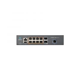 Switch cnMatrix EX2010-P capa 3 de 10 puertos(8 PoE Gigabit 802.3af/at, 2 SFP, 1 consola, 1 MNGMT, 1 USB)  administración desde la Nube (MX-EX2010PXA-U)