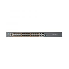 Switch cnMatrix EX2028-P capa 3 de 28 puertos (24 PoE Gigabit 802.3af/at, 4 SFP+) administración desde la Nube (MX-EX2028PxA-U)