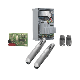 Kit de operadores AXO 3024 Para puertas Abatibles de hasta 3 Metros y 500 Kg de peso por hoja