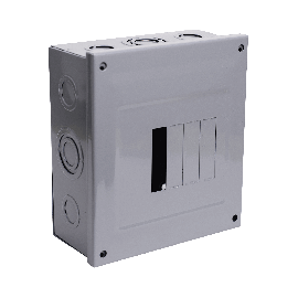Centro de Carga para Sobreponer, 04 Polos, 100 A, 1 Fase 3 Hilos, 120/240 V AC, 60Hz