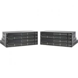 Switch 24 Puertos Capa 2 Administrable Basico Sf220-24 - 10/100 Fast Ethernet - 2 Puertos Combo Rj45/Sfp Gigabit Ethernet - Montable En Rack Y Pared, El Smartnet Se Adquiere Por Separado. 