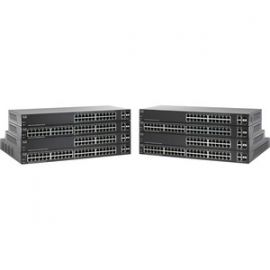 Switch 48 Puertos Capa 2 Administrable Basico Sf220-48P - Poe 10/100 Fast Ethernet Con Una Potencia Máxima De 30 W Por Puerto Y Un Total  375 W De Energia- 2 Puertos Combo Rj45/Sfp Gigabit Ethernet