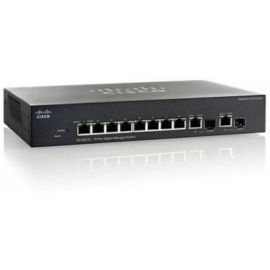 Switch CISCO SG350-10-K9-NA, Negro, RJ45, 8, 10BASE-T,100BASE-T,1000BASE-T, 9,8 W