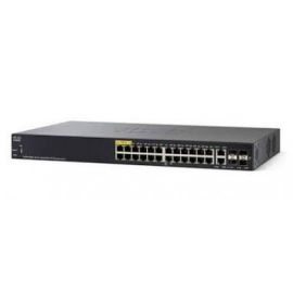 Switch Cisco Smb Gigabit Ethernet PoE 195W, 24 Puertos 10/100/1000 Mbps + 2 Puertos SFP, 56 Gbit/S, Administrable (Remplazo del Sg300-28Pp-K9-Na)