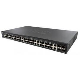Switch CISCO SG350X-48P-K9-NA, Negro, RJ45, 48, 10BASE-T,100BASE-T,1000BASE-T, 494,3 W