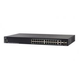 Switch CISCO SG550X-24MP-K9-NA, Negro, 24 puertos