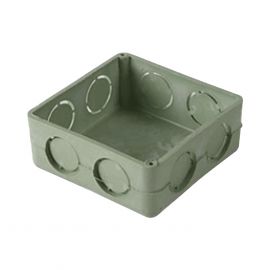 Caja cuadrada de 3/4  para instalaciones con tuberia PVC Conduit pesado