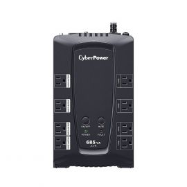 UPS de 685 VA/390 W, Topología Línea Interactiva, Entrada 120 Vca NEMA 5-15P, Tipo Gabinete Compacto, Con 8 Tomas NEMA 5-15R