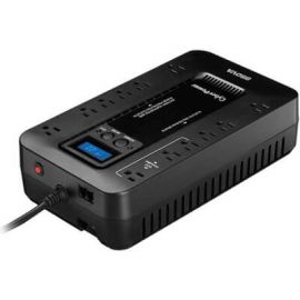 No-Break CyberPower EC850LCD850 VA, 510 W, 8 h, Negro, Hogar y Oficina