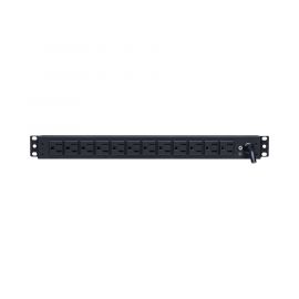 PDU Cyberpower Voltage de 100-125V, 15 A, Frecuencia 50, 60 Hz, Enchufe Nema 5-15P, 14 Nemas 5-15 R, Rack 1U