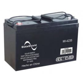 Batería DATASHIELD MI-4235, 100 Ah , Sistemas solares y/o inversores cargadores solares, 12 V, Negro