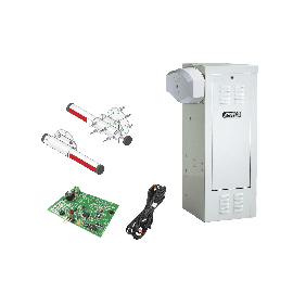 Kit de Barrera Vehicular 1601 de Uso CONTINUO Con Mástil de Aluminio 4 Metros / Incluye Sensor de Masa y Loop.