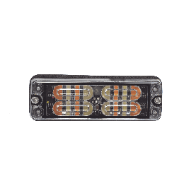 Luz Perimetral, 12 LED Ultra Brillantes, Color Ámbar / Claro