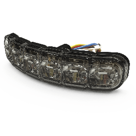 Luz perimetral , 12 LEDs Ultra Brillantes, Dual Color Rojo / Claro