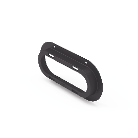 Brida de policarbonato, Color Negro, Accesorio para plafón Serie ED3060