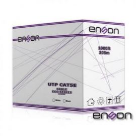 Bobina ENSON 12251W305305 m, Color blanco, CAT5e