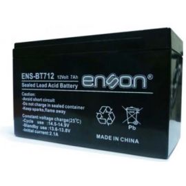 Batería de Respaldo 12V 7A ENSON ENS-BT712, 12 V, Negro