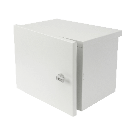 Gabinete para instalación de 2 Baterías PL4012, Fabricado en Lámina Galvanizada, Opción para montar en poste (No incluido)