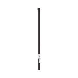 Poste de ESQUINA color Negro para Cerca Electrificada. Tubo Galvanizado cal. 18 de 1" Diam. y 0.8m Alto con Tapón, ideal para 3 aisladores