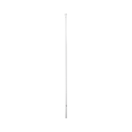Poste de Esquina para Cerca Electrificada. Tubo Galva. de 1.4 m, cal. 18 de 1" Diam. + Pintura Blanca. Ideal para 6 Aisladores