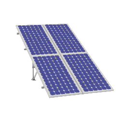 Montaje para Panel Solar, Riel "3" de 2200mm para Módulos con Espesor de 40mm, Velocidad de Viento Máx. 151km/h