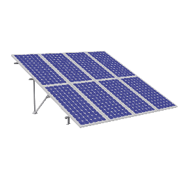 Montaje para Panel Solar, Riel "3" de 2200mm para Módulos con Espesor de 40mm, Velocidad de Viento Máx. 151km/h