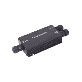 EXTENSOR POE GIGABIT para 100 METROS / INTEMPERIE (IP66) / 1 PUERTO DE ENTRADA POE / 2 PUERTO SALIDA POE (Extiende y divide a 2 Salidas) / Compatible con IEEE802.3af e IEEE802.3at / No requiere fuente de alimentación adicional / INSTALACION FACIL.