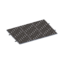 Kit De Minirieles Para Panel Solar Arreglo 1X3