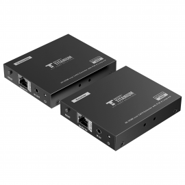 Kit Extensor HDMI para distancias de 70 metros / Resolución 4K x 2K@ 60 Hz/ Cat 6, 6a y 7 / IPCOLOR / CERO LATENCIA / SIN COMPRIMIR / Salida Loop / Control IR  / Salida de audio de 3.5mm / PoC