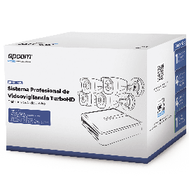 (MICRÓFONO Integrado) Kit TurboHD 1080p Lite / DVR 4 canales / Audio por Coaxitron / 4 Cámaras Bala de Metal con Micrófono Integrado