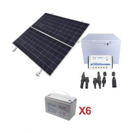 Kit de energía solar para congelador de 250 L de aplicaciones aisladas de la red eléctrica