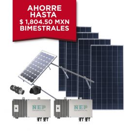 Kit Solar para Interconexión de 1.1 kW de Potencia, 220 Vca con Micro Inversores y Paneles Policristalinos.
