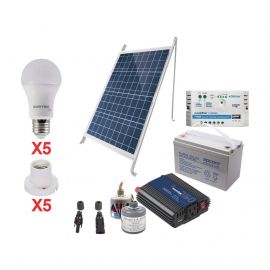 Kit Solar Para Iluminación Básica en Zonas Rurales.