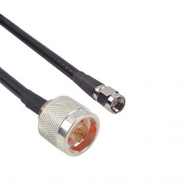 Cable LMR-240UF (Ultra Flex) de 60 cm con conectores N Macho y SMA Macho.