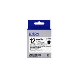 Labelworks Clear Tape Lk-4Tbn B Lack/Clear 12Mm