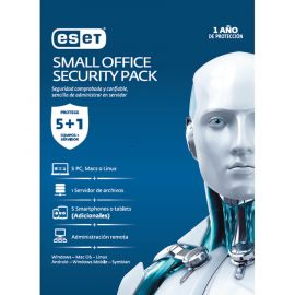 Antivirus ESET Small Office Security PackBase, 5 licencias, 1 Año(s), Español, Caja