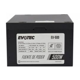 Fuente de Poder EVOTEC EV-500, Negro, 500 W
