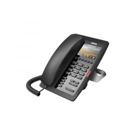 Teléfono para Hotelería, profesional de gama alta con pantalla LCD de 3.5 pulgadas a color, 6 teclas programables para servicio rápido (Hotline) PoE