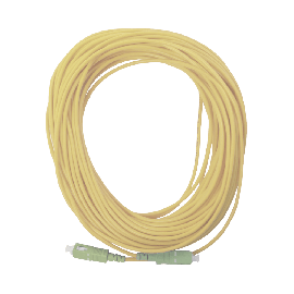 Jumper de Fibra Óptica Simplex, Monomodo, con Conectores SC/APC-SC/APC, 20 metros