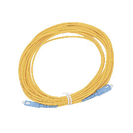 Jumper de Fibra Óptica Simplex, Monomodo, con Conectores SC/UPC-SC/UPC, de 10 Metros