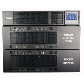 No Break FDC-106KMR-ISO FORZA, 6000 VA, 6000 W, Negro