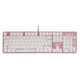 Teclado mecánico GAME FACTOR KBG400-PK-RD - switch rojo