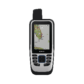 GPS portátil GPSMAP 86s con mapa base precargado, incluye batería interna recargable.
