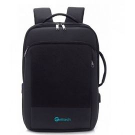 Mochila GETTTECH GMB-22004 - 15.6 pulgadas, Mochila, Negro