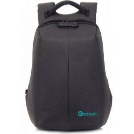 Mochila  GETTTECH GMS-22001 - 15.6 pulgadas, Mochila, Negro