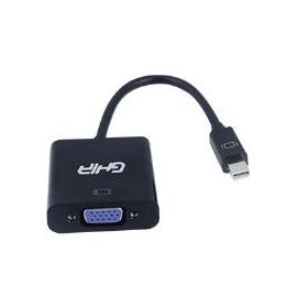 Adaptador Ghia Mini Display Port a VGA Color Negro