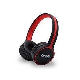 Audífonos Diadema Bluetooth Ghia N1 Hifi Sound Negro/Rojo 10M Alcance Bt 4.2 Batería 300 mAh