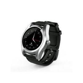 Ghia Smart Watch Cygnus /1.1 Touch, Heart Rate, Bt, Sensor G, Sim Card 2G/GAC-145 Negro/Plata