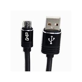 Cable Micro USB Ghia2 Mts, Datos y Carga, Color Negro